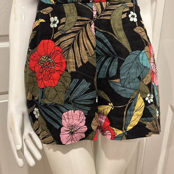 Guess Womens Tropical Romper Floral Off-Shoulder Corset Style Front Size 4 - Picture 9 of 14